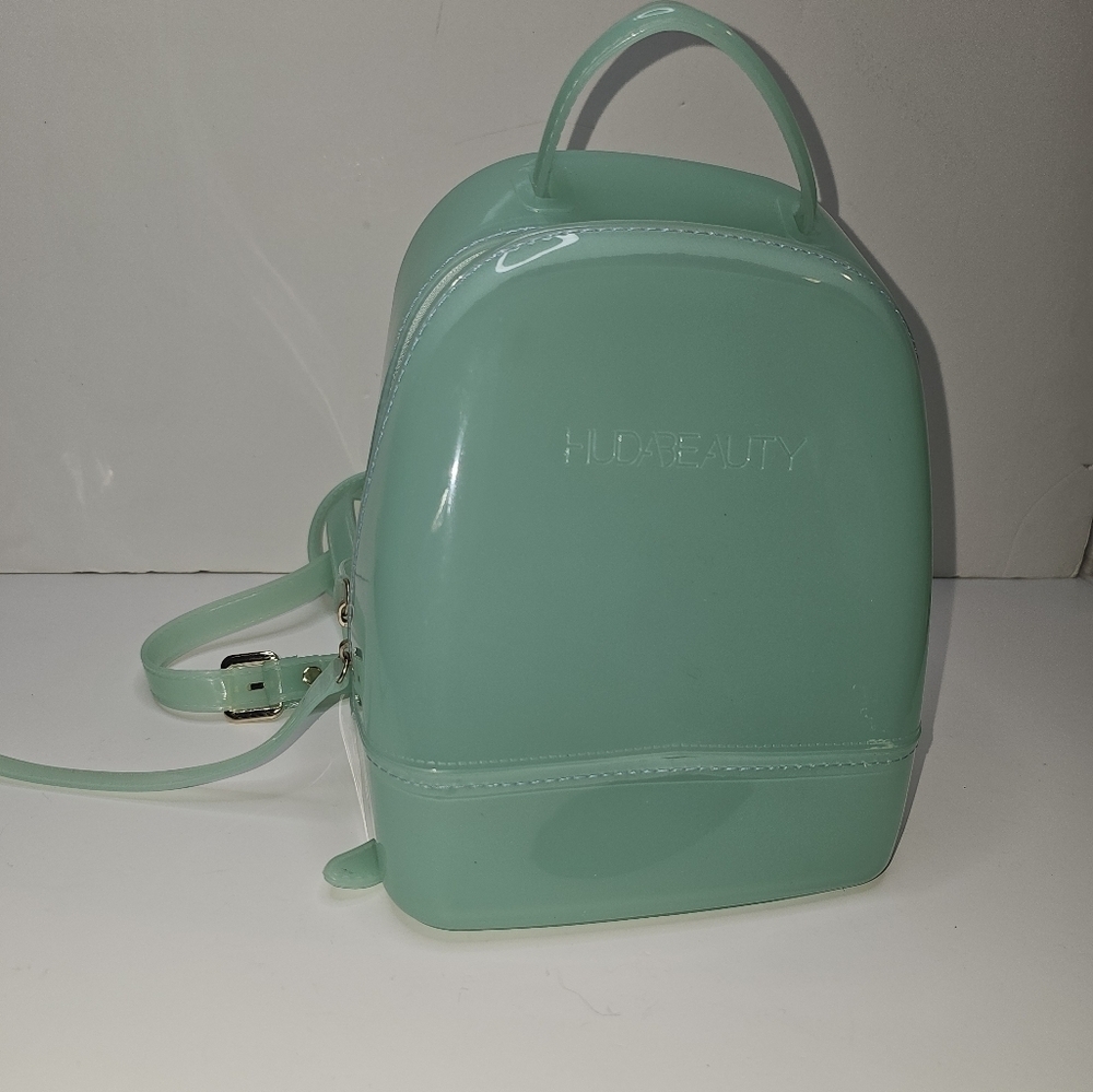Huda Beauty Mini Backpack Turquoise Mint Green Adjustable Straps - Picture 11 of 11